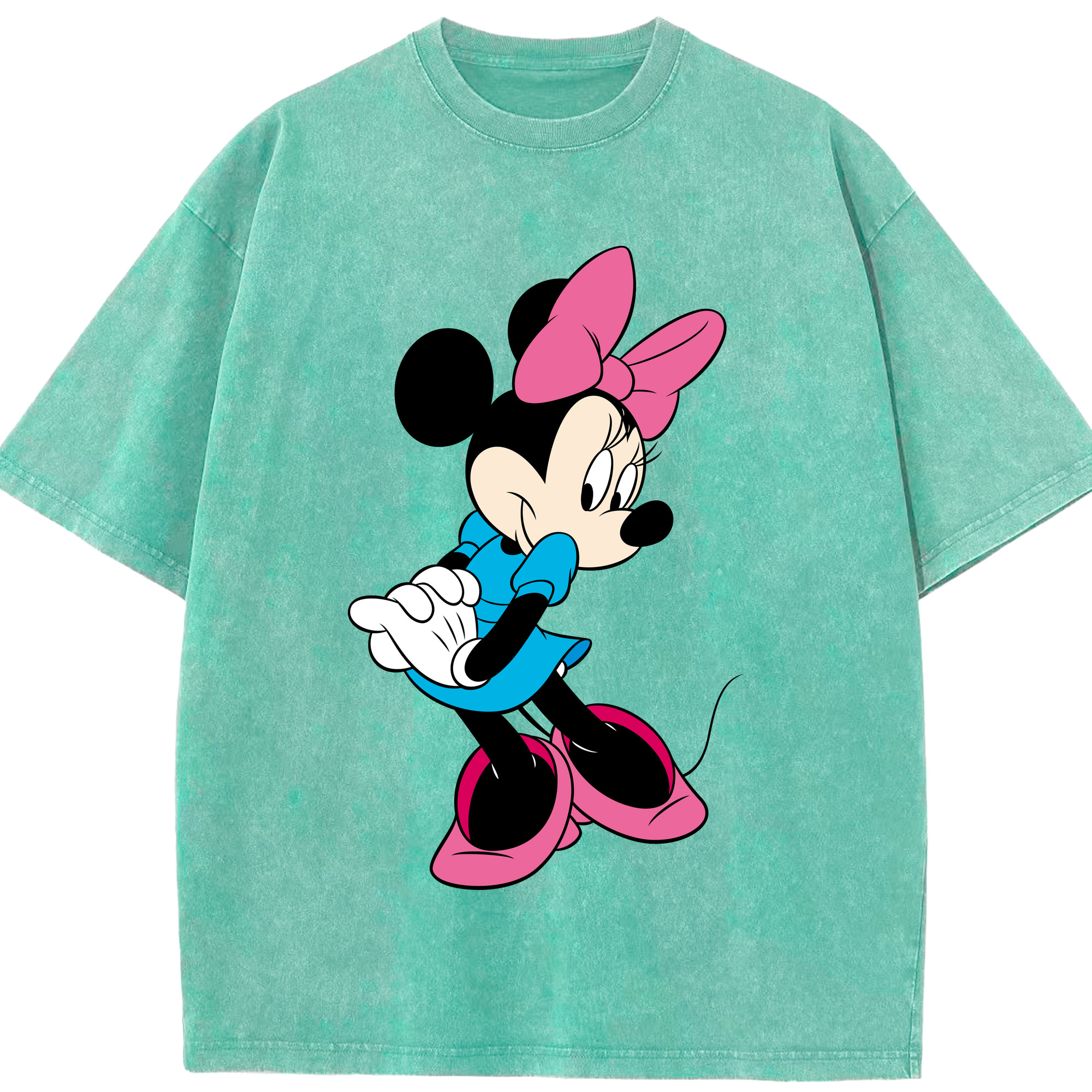 （画像用） ミッキーマウス Mickey Mouse 綿100% ヴィンテージ風 半袖Tシャツ（フロントプリント）